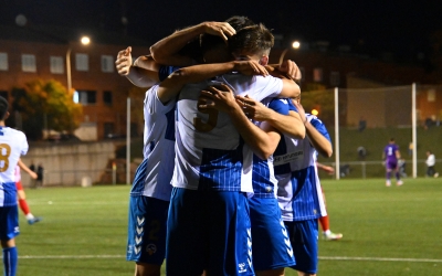 Celebració d'un gol del Sabadell 'B' d'un partit anterior | CES