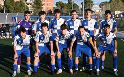Onze inicial del Juvenil A del Centre d'Esports Sabadell contra l'Espanyol (0-4) | futbaseces