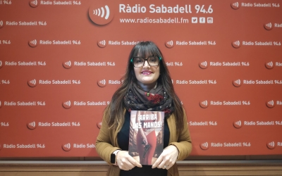 Tamara Marín als estudis de Ràdio Sabadell | Pau Duran