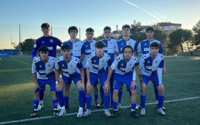 Fotografia de l'onze inicial del Juvenil A del Centre d'Esports Sabadell en la derrota 0-2 contra el San Francisco | futbaseces