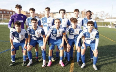 Fotografia de l'onze inicial del Juvenil 'A' del Centre d'Esports Sabadell davant el Racing Zaragoza (1-1) | futbaseces