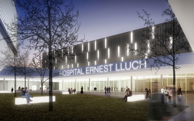 Imatge virtual sobre com quedarà el futur hospital i l'entorn | AMB