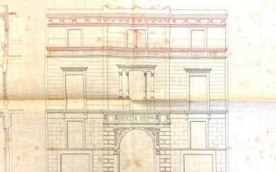 El plànol del despatx de Domènec Buxeda, el primer edifici signat per Guastavino