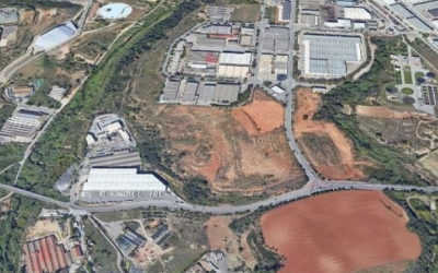 Imatge aèria del polígon industrial de Can Roqueta | Cedida