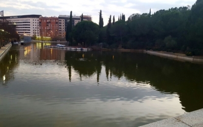 Llac del parc Catalunya, en una imatge d'arxiu 