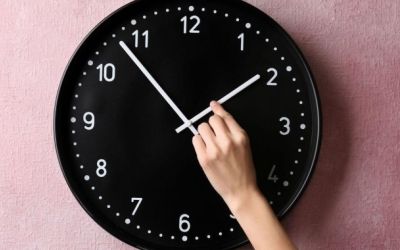 un rellotge amb el canvi d'hora