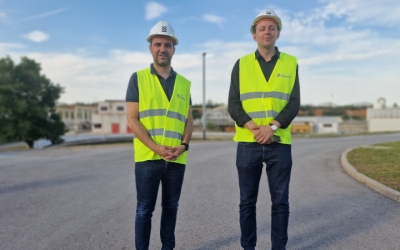 Pol Gibert i Javi López, a la depuradora de Sant Pau de Riu-sec | Cedida