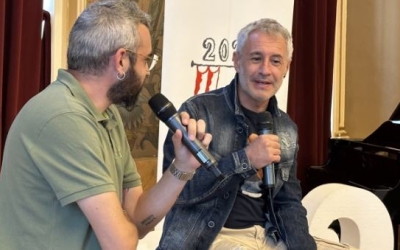 Sergio Dalma i José Luís Castet a la presentació del Festival Observa | Ràdio Sabadell