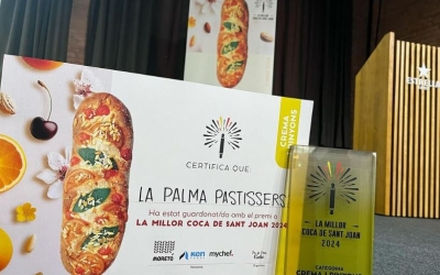 La Palma Pastisseria ha guanyat el primer premi del concurs millor coca de Sant Joan