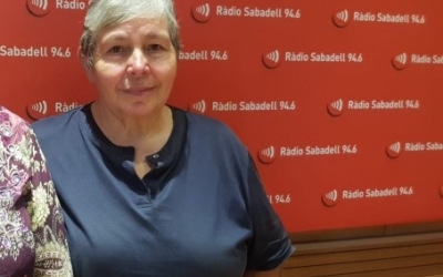 Esther Lopera en una entrevista a Ràdio Sabadell