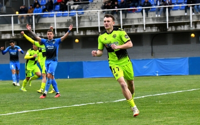 Vladys celebrant un dels seus gols a Fuenlabrada | CES