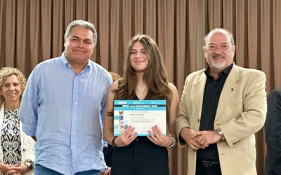 Martina Ruiz, recollint el premi | Ajuntament de Sabadell