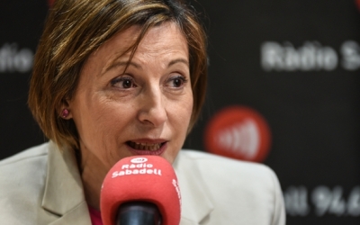 Carme Forcadell en una entrevista a Ràdio Sabadell | Roger Benet