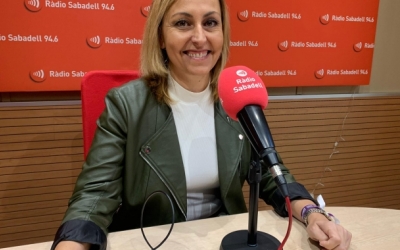 L'alcaldessa de Badia en una entrevista a Ràdio Sabadell | Arxiu