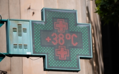 Un termòmetre marcant 38 graus