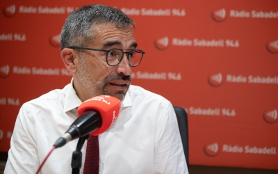 El portaveu d'Esquerra, Gabriel Fernàndez, a Ràdio Sabadell | Roger Benet