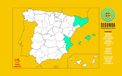 Així queda el mapa amb els rivals del Sabadell | Ràdio Sabadell