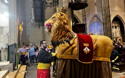 El Lleó dins de l'esglèsia de Sant Fèlix | Mireia Sans