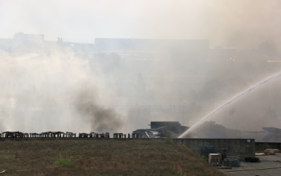 Incendi en l'empresa Barnastock de Polinyà | Albert Segura (ACN)