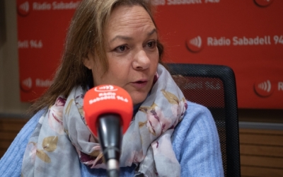 La portaveu del PP, Cuca Santos, en una entrevista a Ràdio Sabadell | Arxiu