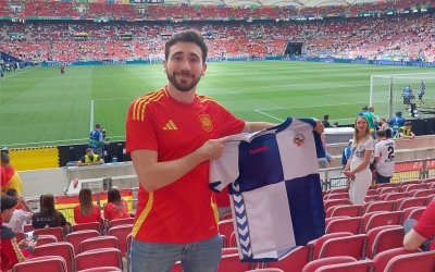 Mora, amb la samarreta del Sabadell a l'Eurocopa | @sete_lmc