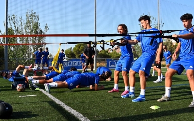 Imatge del primer entrenament de la pretemporada | @FutBaseCES