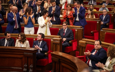 Moment del nomenament de Salvador Illa com a president de la Generalitat de Catalunya