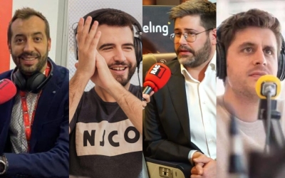 D'esquerra a dreta, Aleix Parisé, Ricard Ustrell, Xavi Bundó i Roger Escapa