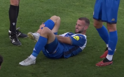 Moment de la lesió de Peque Polo contra el Nàstic | RS