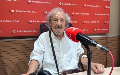 Xavier Oriach als estudis de Ràdio Sabadell