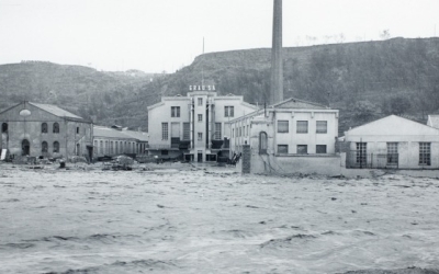 Imatge de les riuades del 1962 a Sabadell | Arxiu Històric de Sabadell