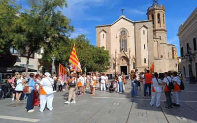 Protesta de les treballadores de la neteja a Sant Roc | Ràdio Sabadell