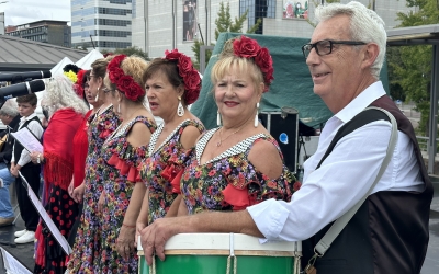 Participants de la festa organitzada per la FECUS