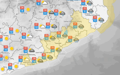 Avís de perill per pluges intenses aquest dijous a Sabadell