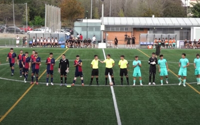 Presentació del partit entre el Mercantil i el Barça de la temporada passada (23-24) al Joan Murtró 