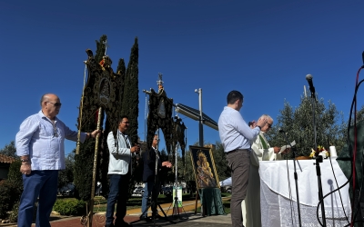 Les Hermandades durant la missa d’aquest diumenge