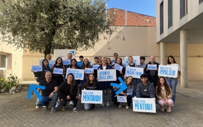 Foto de grup dels estudiants becats per la Fundació Impulsa | Cedida