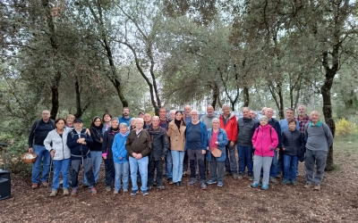 Una cinquantena de persones han participat a l'homenatge, molts d'ells protagonistes de l'assemblea fundacional | Pere Gallifa