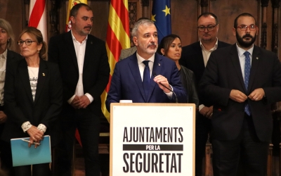 La reunió entre els alcaldes de l'Arc Metropolità i Jaume Collboni, aquest dimecres | cedida