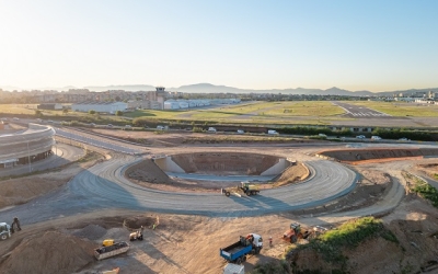 Les obres del Portal Sud durant els treballs | Ajuntament de Sabadell