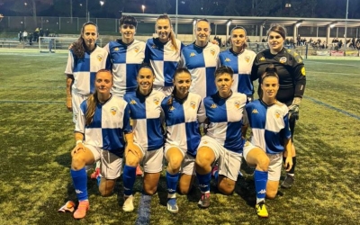 La plantilla del Centre d'Esports Sabadell femení abans del partit del cap de setmana 