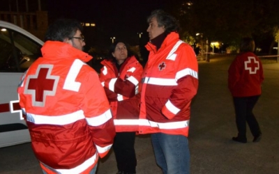 Imatge d'alguns dels efectius de l'Operació Fred/ Creu Roja Sabadell