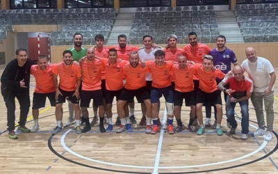 El Grups Arrahona-Nou Escorial en el moment d'inaugurar el Pavelló Oest | @grupsarrahonanouescorial