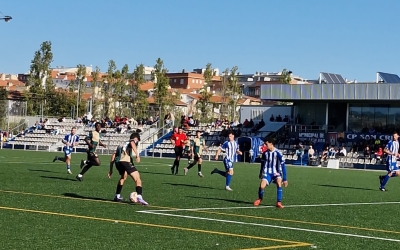 Moment del partit San Cristóbal-CE Sabadell 'B' de la setmana passada | Manu Palacios