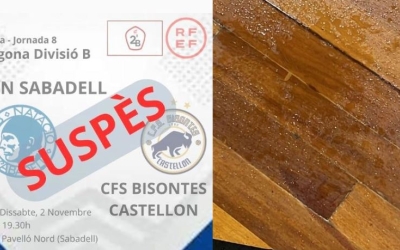 Club Natació Sabadell i Futsal Pia es queden sense disputar els seus partits