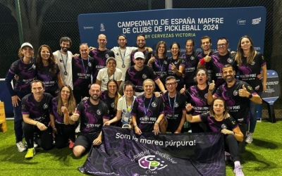 Els jugadors del Sabadell Pickleball Club al Campionat d'Espanya de clubs