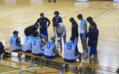 L'equip de Pol Velázquez durant el partit contra el Sant Cugat | Cedida