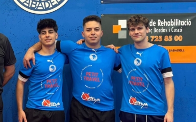 La tripleta formada per Luka Khidasheli, Xavi Casadevall i Miikka O'Connor | @cnstennistaula