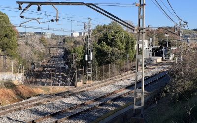 Punt de connexió de les vies Renfe i FGC a Sant Cugat | ACN