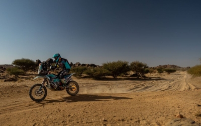 Merichal durant la primera jornada al Dakar |Cedida